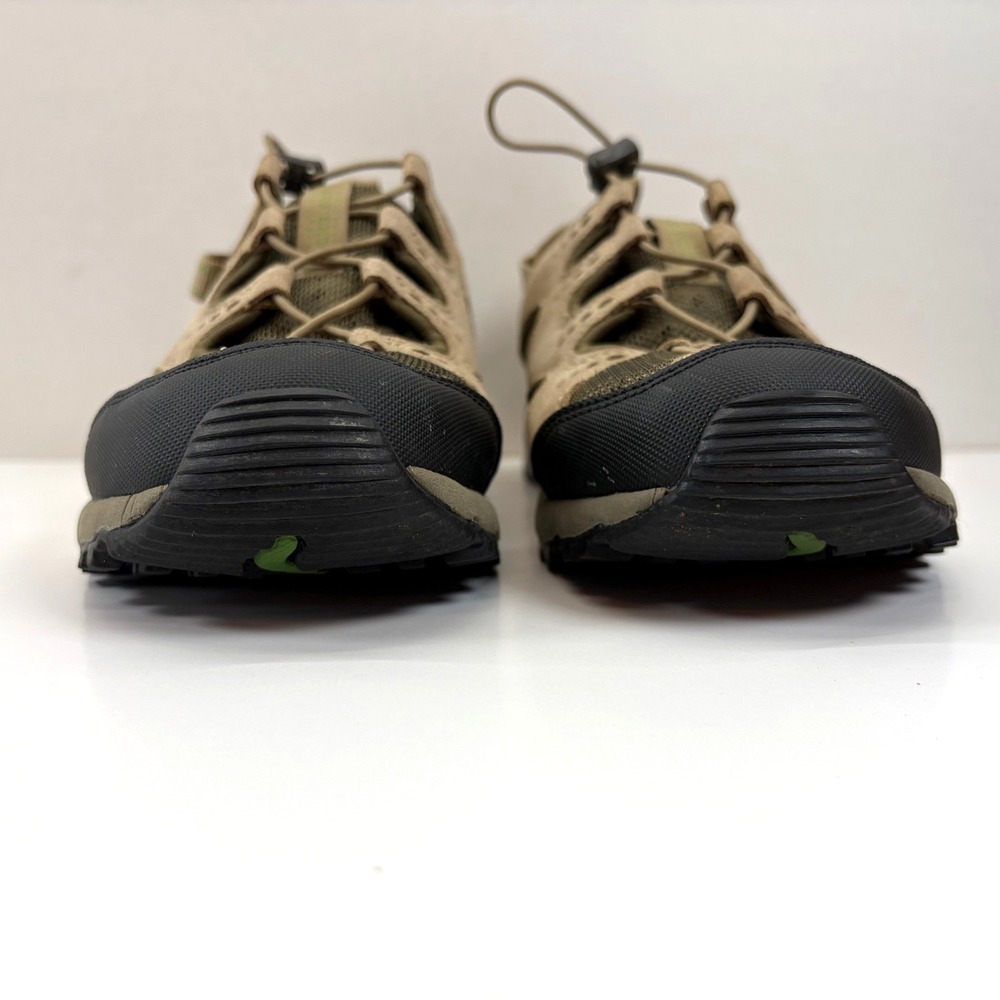 Lands End Water Shoes Hiking Sandals Tan Green Mens Size 8 B VGC - Picture 4 of 13